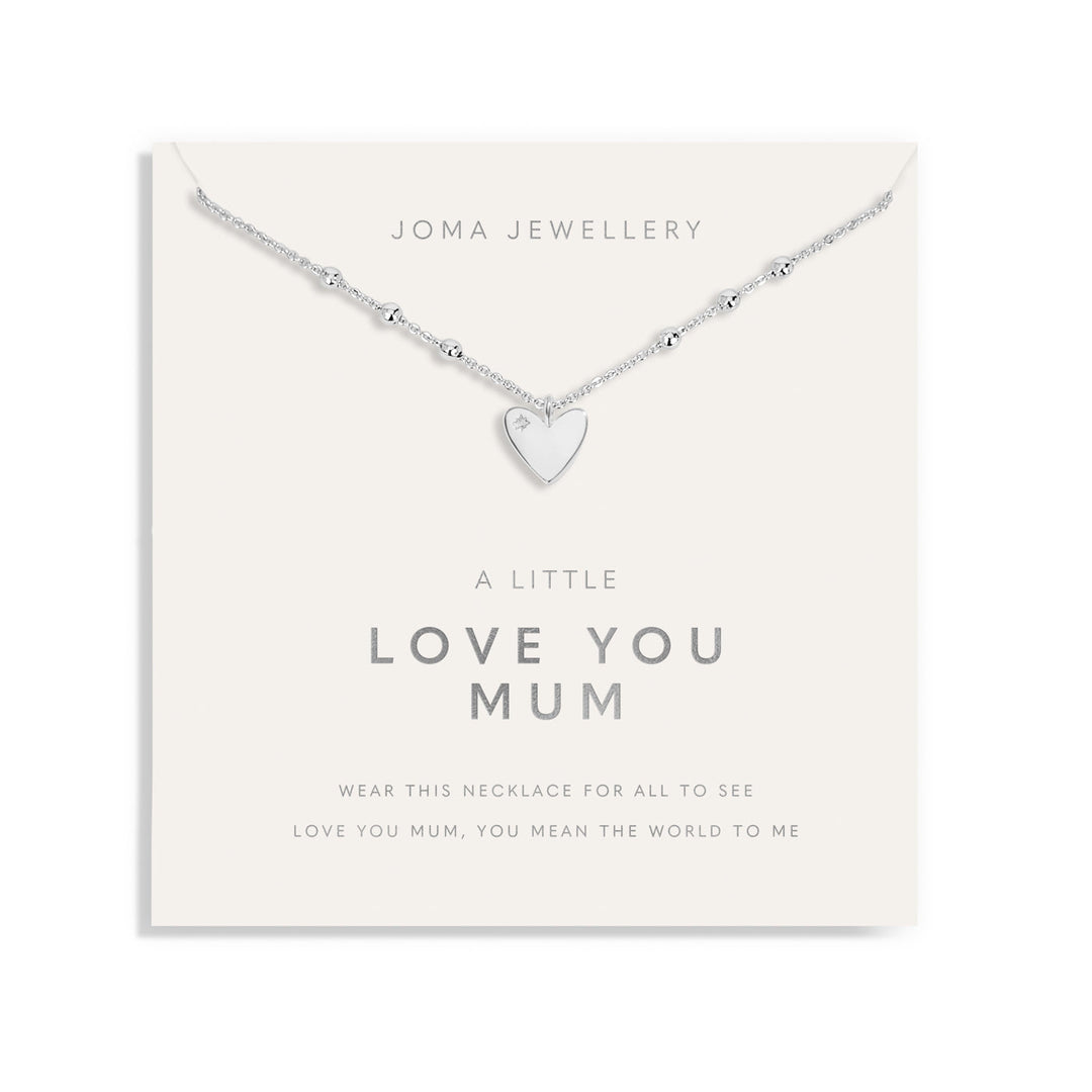 Mother's Day A Little Love You Mum Silver Plated Necklace 8583Joma Jewellery8583