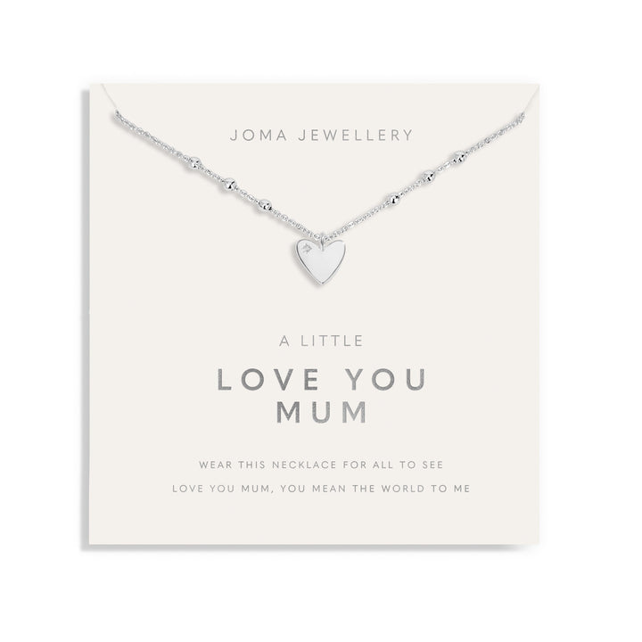 Mother's Day A Little Love You Mum Silver Plated Necklace 8583Joma Jewellery8583