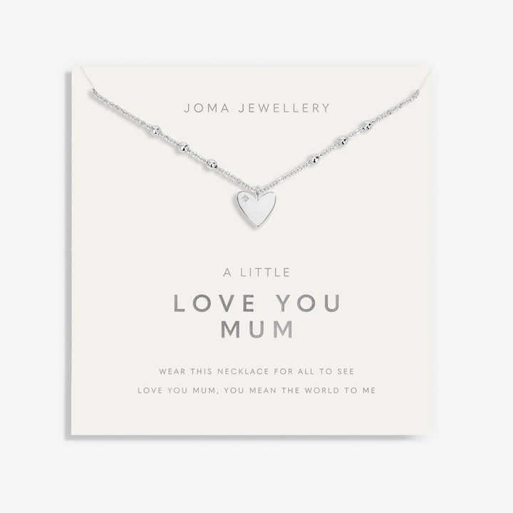 Mother's Day A Little Love You Mum Silver Plated Necklace 8583Joma Jewellery8583