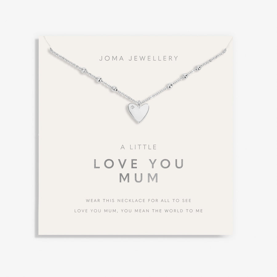 Mother's Day A Little Love You Mum Silver Plated Necklace 8583Joma Jewellery8583