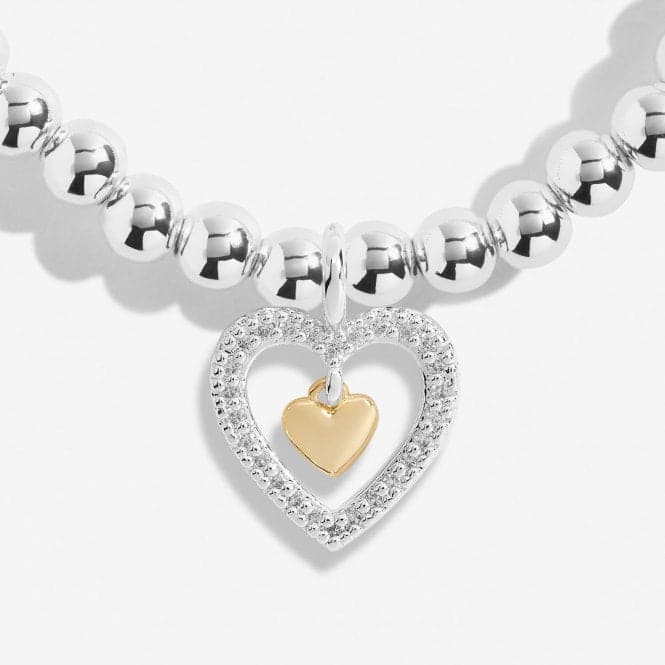 Mother's Day A Little Love You Mummy Silver Gold Plated 17.5cm Bracelet 6859Joma Jewellery6859