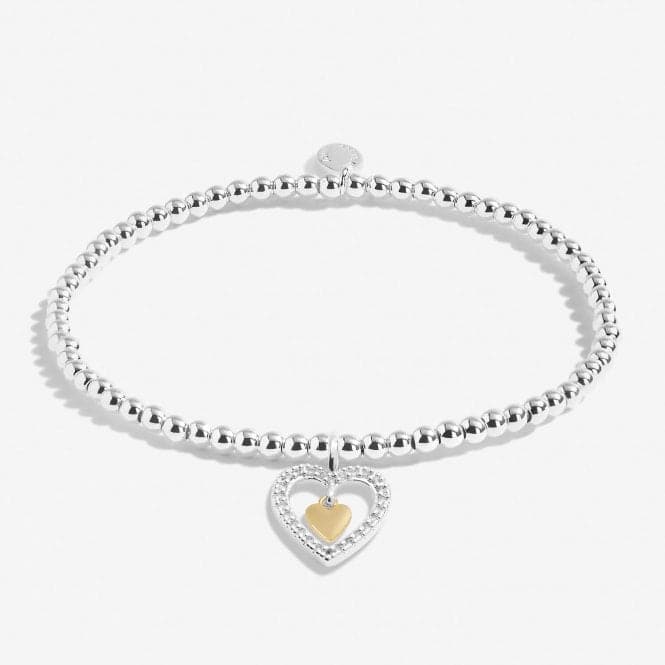 Mother's Day A Little Love You Mummy Silver Gold Plated 17.5cm Bracelet 6859Joma Jewellery6859