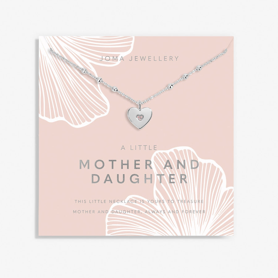 Mother's Day A Little Mother And Daughter Silver Plated Necklace 8585Joma Jewellery8585