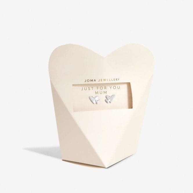 Mother's Day From the Heart Gift Box Just For You Mum Silver Plated Earrings 6965Joma Jewellery6965