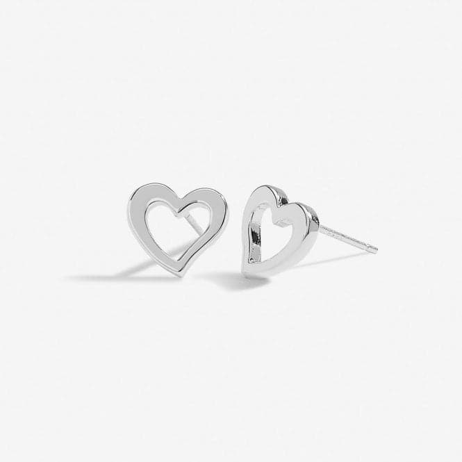 Mother's Day From the Heart Gift Box Love You Mum Silver Plated Earrings 6963Joma Jewellery6963