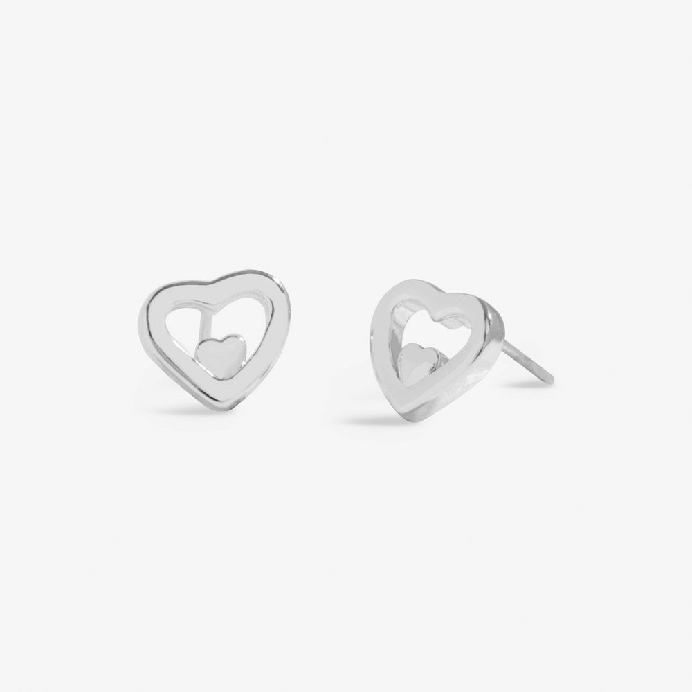 Mother's Day From the Heart Love You Mummy Silver Plated Earrings 8568Joma Jewellery8568