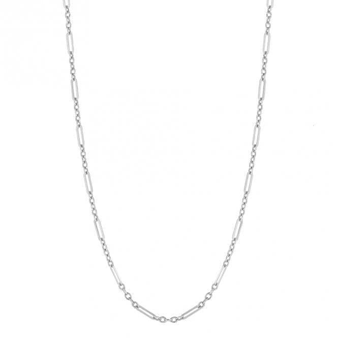 Multi - Link Chain 9ct White Gold Necklace GN381Elements GoldGN381