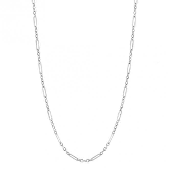 Multi - Link Chain 9ct White Gold Necklace GN381Elements GoldGN381