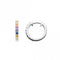 Multi Zirconia Hoop Earrings 57812MCZDew57812MCZ