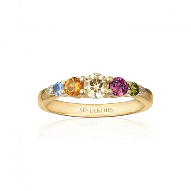 Multicoloured Zirconia Belluno Ring SJ - R42126 - ACZ - SGSif JakobsSJ - R42126 - ACZ - SG - 50