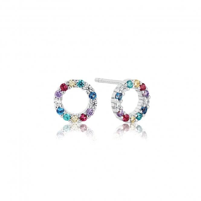 Multicoloured Zirconia Biella Uno Piccolo Earrings SJ - E337 - XCZSif JakobsSJ - E337 - XCZ