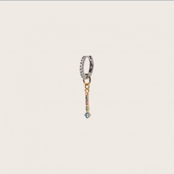 Multicoloured Zirconia Circolo Lungo Earring Charm SJ - CH2373 - XCZ - YGSif JakobsSJ - CH2373 - XCZ - YG