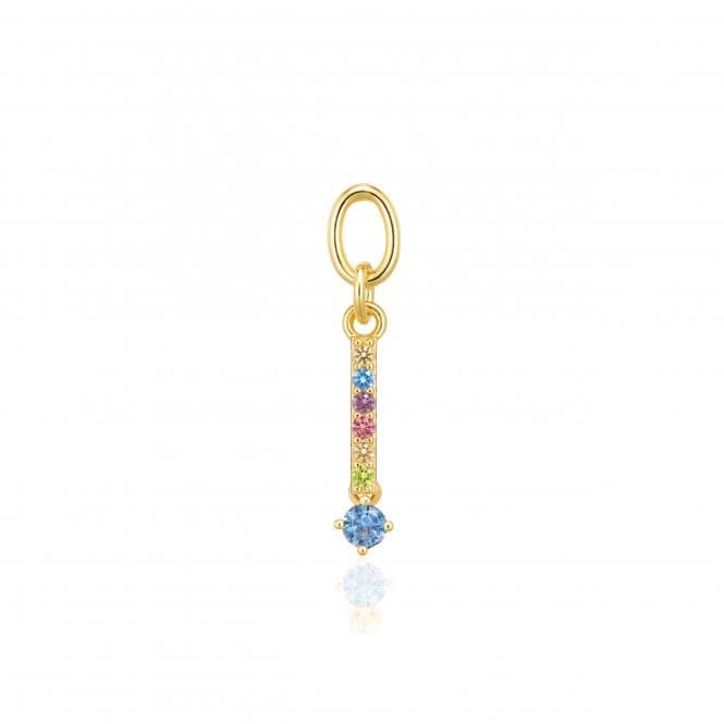 Multicoloured Zirconia Circolo Lungo Earring Charm SJ - CH2373 - XCZ - YGSif JakobsSJ - CH2373 - XCZ - YG