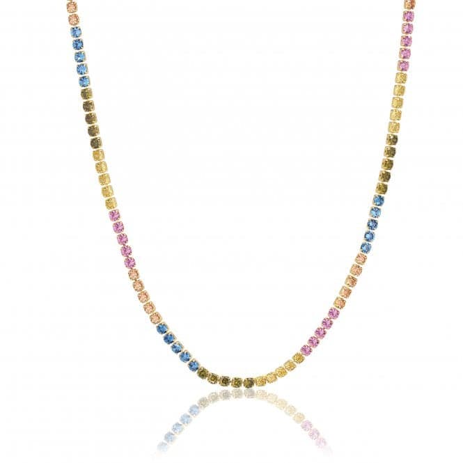 Multicoloured Zirconia Ellera Grande Necklace SJ - N2872 - XCZ - YG - 38Sif JakobsSJ - N2872 - XCZ - YG - 38