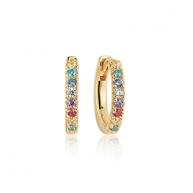 Multicoloured Zirconia Ellera Medio Earrings SJ - E2859 - XCZ(YG)Sif JakobsSJ - E2859 - XCZ(YG)