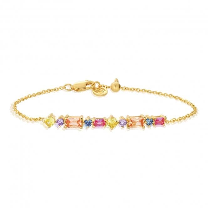 Multicoloured Zirconia Ivrea Bracelet SJ - B12328 - XCZ - YGSif JakobsSJ - B12328 - XCZ - YG