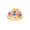 Multicoloured Zirconia Ivrea Grande Ring SJ - R12331 - XCZ - YGSif JakobsSJ - R12331 - XCZ - YG - 50