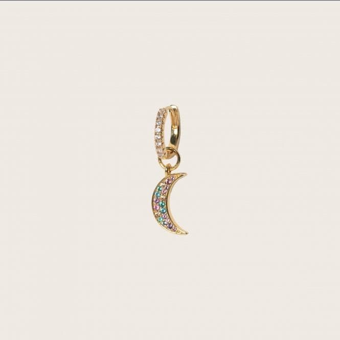 Multicoloured Zirconia Luna Earring Charm SJ - CH2380 - XCZ - YGSif JakobsSJ - CH2380 - XCZ - YG