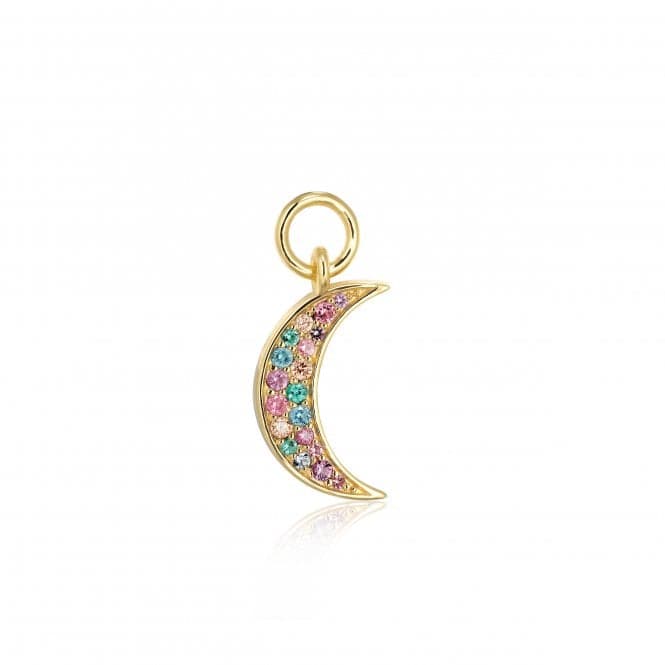 Multicoloured Zirconia Luna Earring Charm SJ - CH2380 - XCZ - YGSif JakobsSJ - CH2380 - XCZ - YG