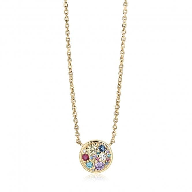 Multicoloured Zirconia Novara Necklace SJ - C1056 - XCZ(YG)Sif JakobsSJ - C1056 - XCZ(YG)