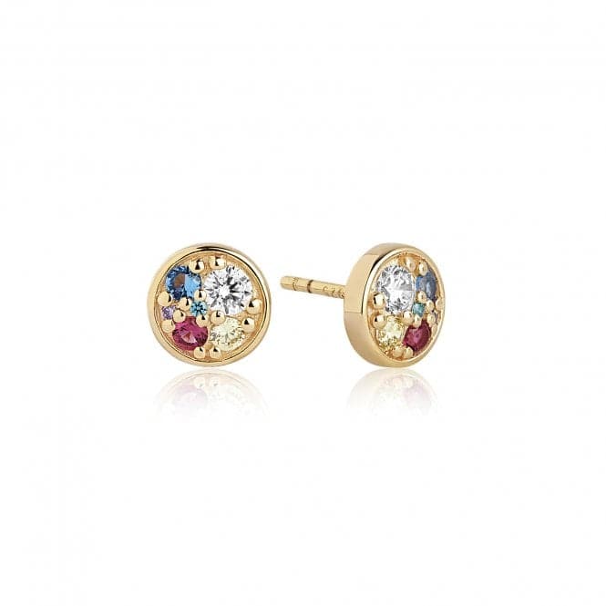 Multicoloured Zirconia Novara Piccolo Earrings SJ - E1055 - XCZ(YG)Sif JakobsSJ - E1055 - XCZ(YG)