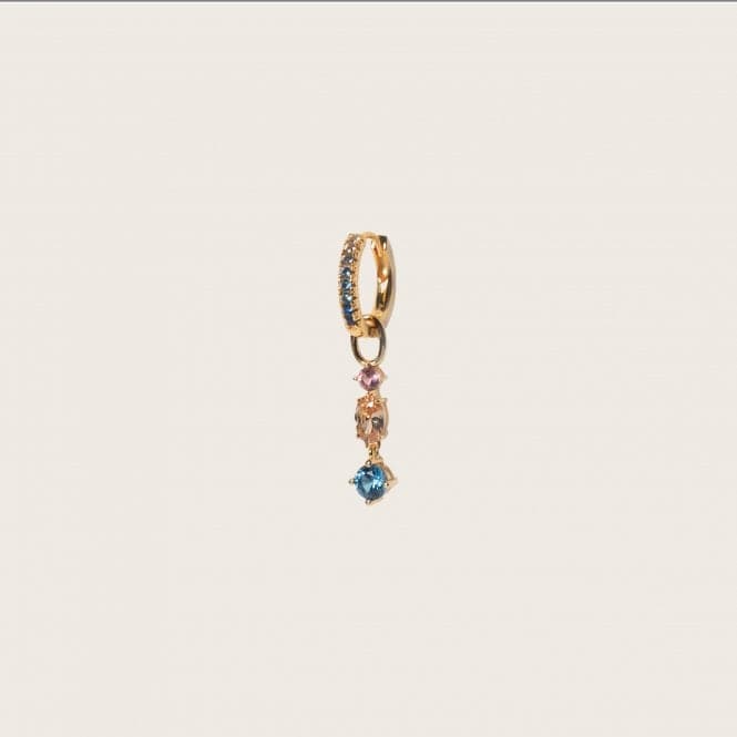 Multicoloured Zirconia Pendolo Tre Earring Charm SJ - CH2374 - XCZ - YGSif JakobsSJ - CH2374 - XCZ - YG