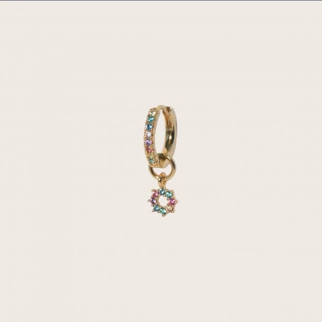 Multicoloured Zirconia Sole Earring Charm SJ - CH2377 - XCZ - YGSif JakobsSJ - CH2377 - XCZ - YG