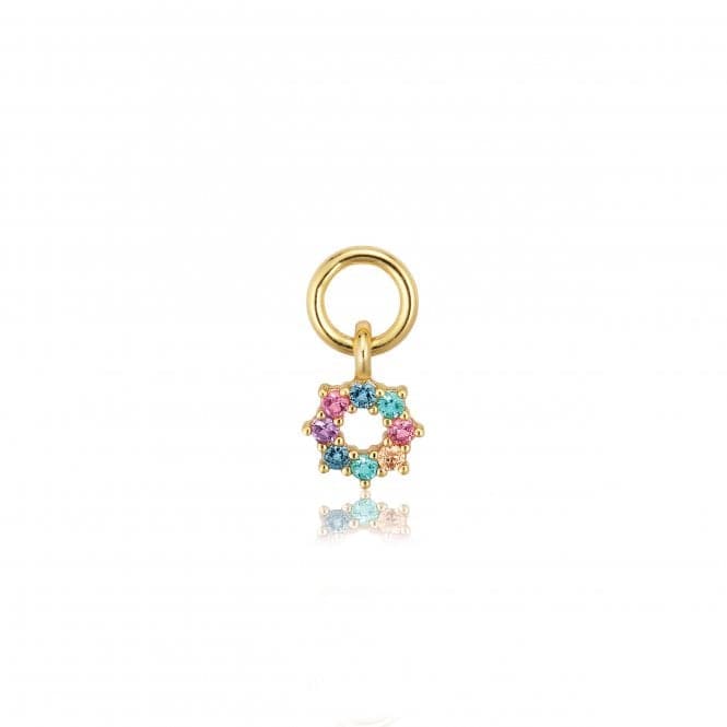 Multicoloured Zirconia Sole Earring Charm SJ - CH2377 - XCZ - YGSif JakobsSJ - CH2377 - XCZ - YG