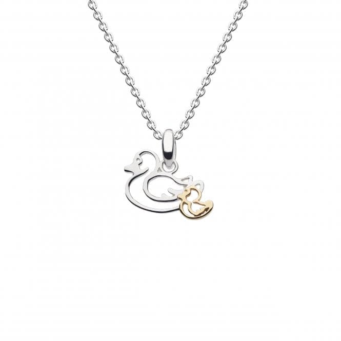 Mummy Duck and Duckling with Gold Plate Pendant 9360GDDew9360GD