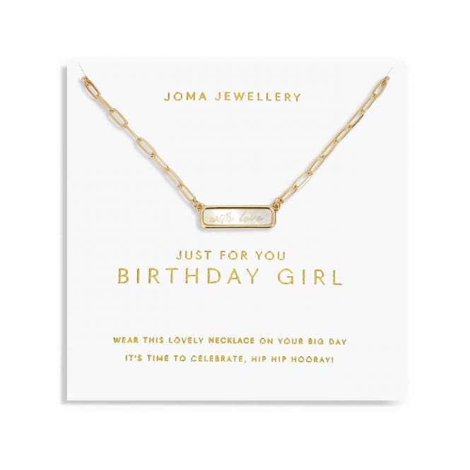 My Moments 'Just For You Birthday Girl' Necklace 5824Joma Jewellery5824