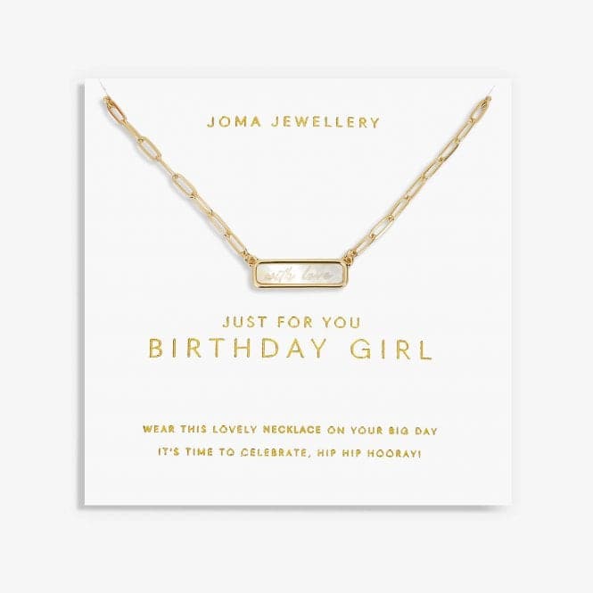 My Moments 'Just For You Birthday Girl' Necklace 5824Joma Jewellery5824