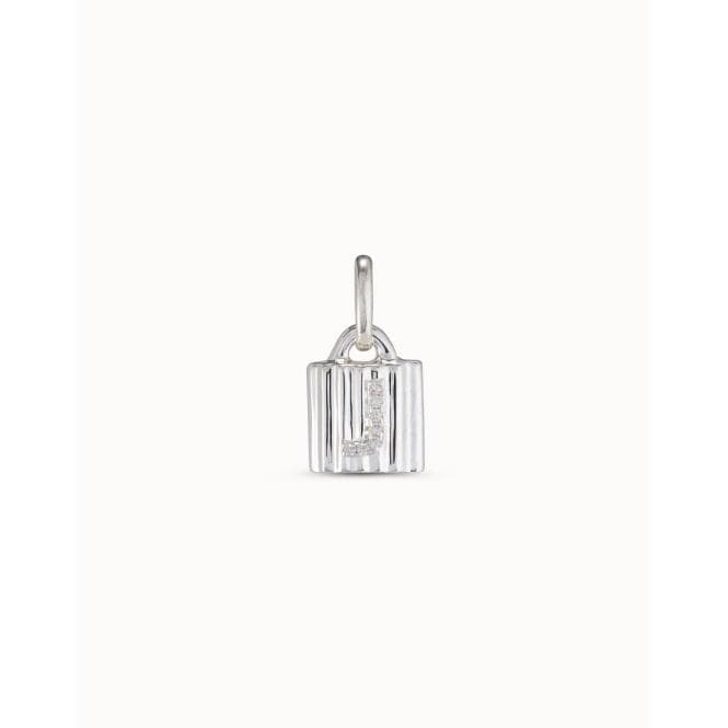 Mypadlock J White Metal Topazs CharmUNOde50CHA0226BLNMTL0U