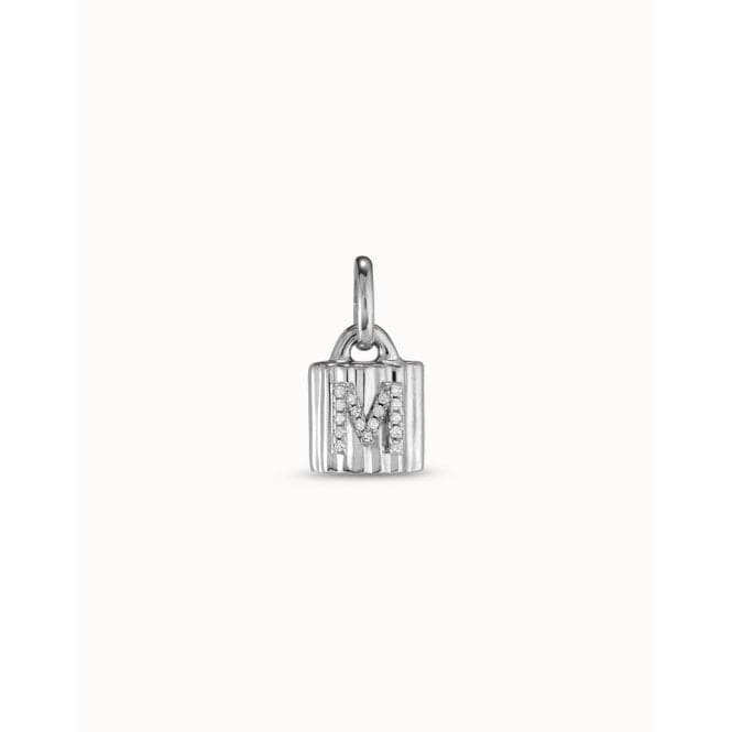 Mypadlock M White Metal Topazs CharmUNOde50CHA0229BLNMTL0U