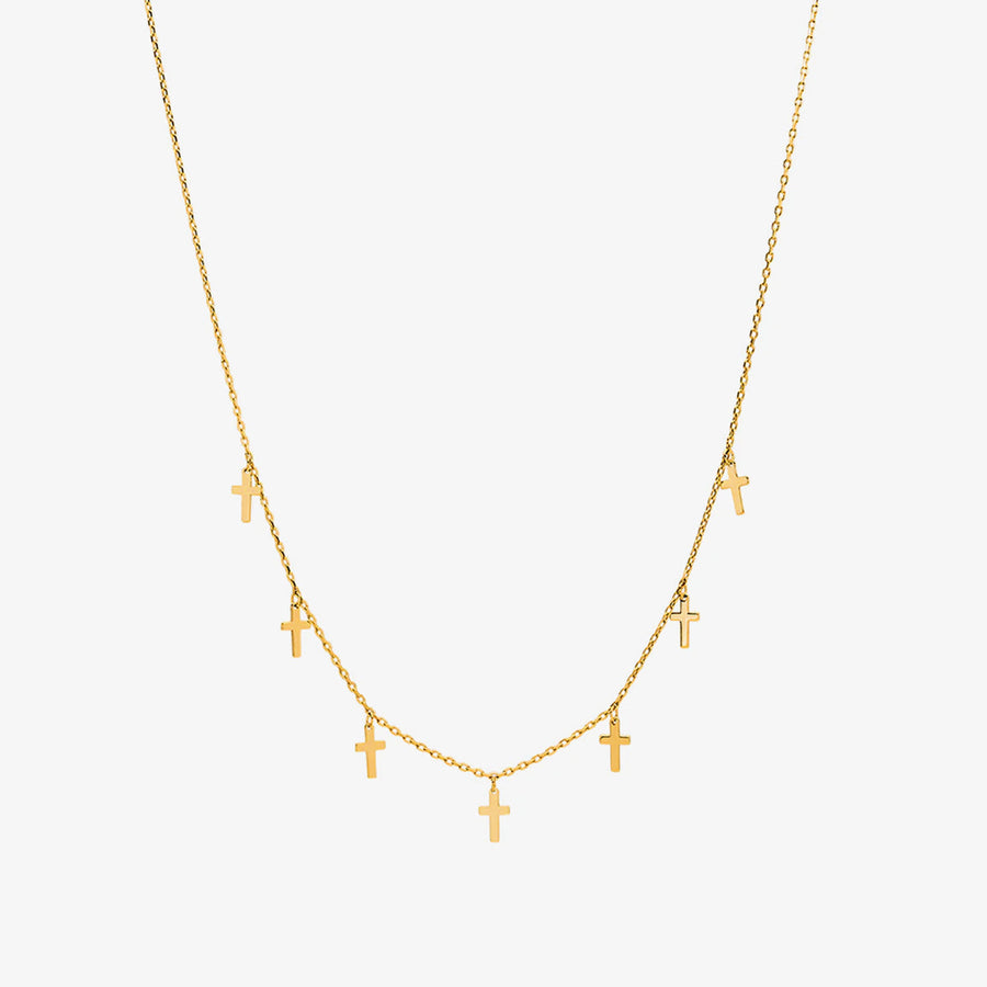 Cross charm necklace