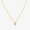 Heart rose quartz necklace-0