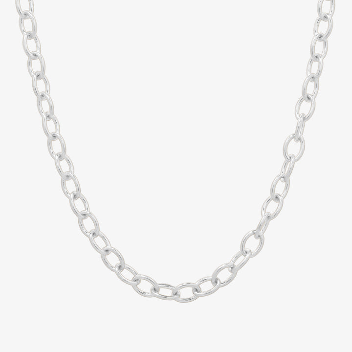 Medium oval chain necklace-5