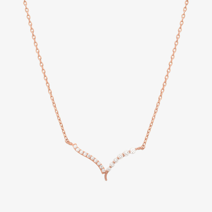 V-shape cubic necklace-5