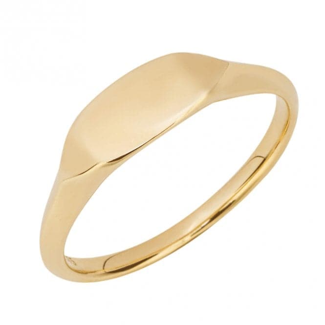Navette Yellow Gold Signet Ring GR600Elements GoldGR600 56