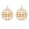Nikki Lissoni Amor 24mm Gold Plated Earring Coins EAC2039GNikki LissoniEAC2039G