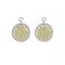 Nikki Lissoni Clear Rock Crystal 14mm Silver Earring Coins EAC2029SNikki LissoniEAC2029S