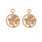 Nikki Lissoni Clover 14mm Gold Plated Earring Coins EAC2015GNikki LissoniEAC2015G