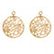 Nikki Lissoni Snowballs In Winter 24mm Gold Plated Earring Coins EAC2045GNikki LissoniEAC2045G