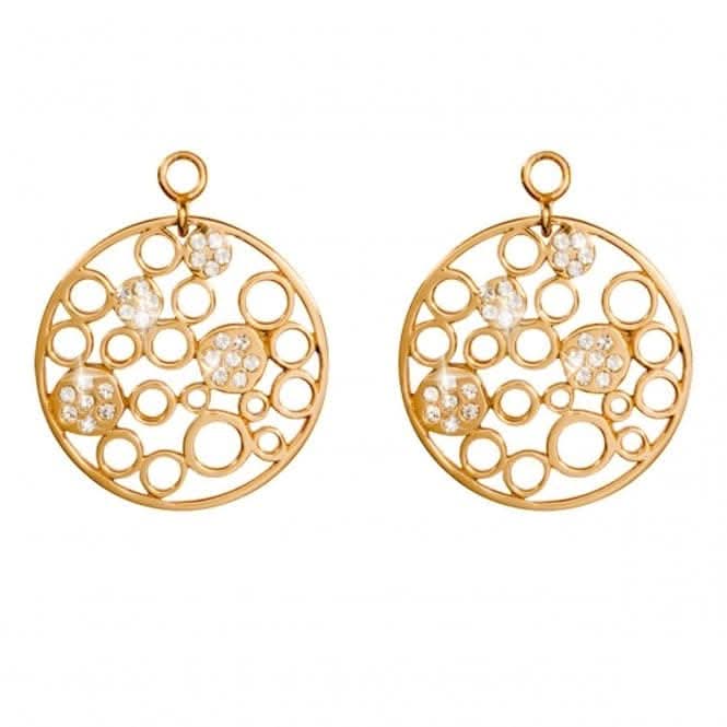 Nikki Lissoni Snowballs In Winter 24mm Gold Plated Earring Coins EAC2045GNikki LissoniEAC2045G