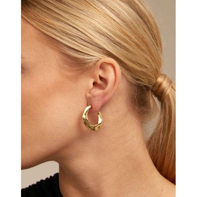 Nimbo Golden Metal EarringsUNOde50PEN0793ORO0000U