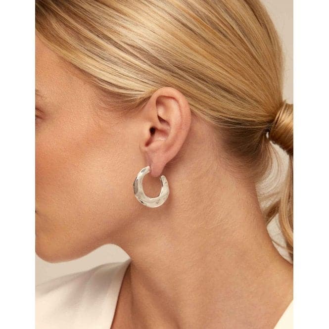 Nimbo Silver Metal EarringsUNOde50PEN0793MTL0000U