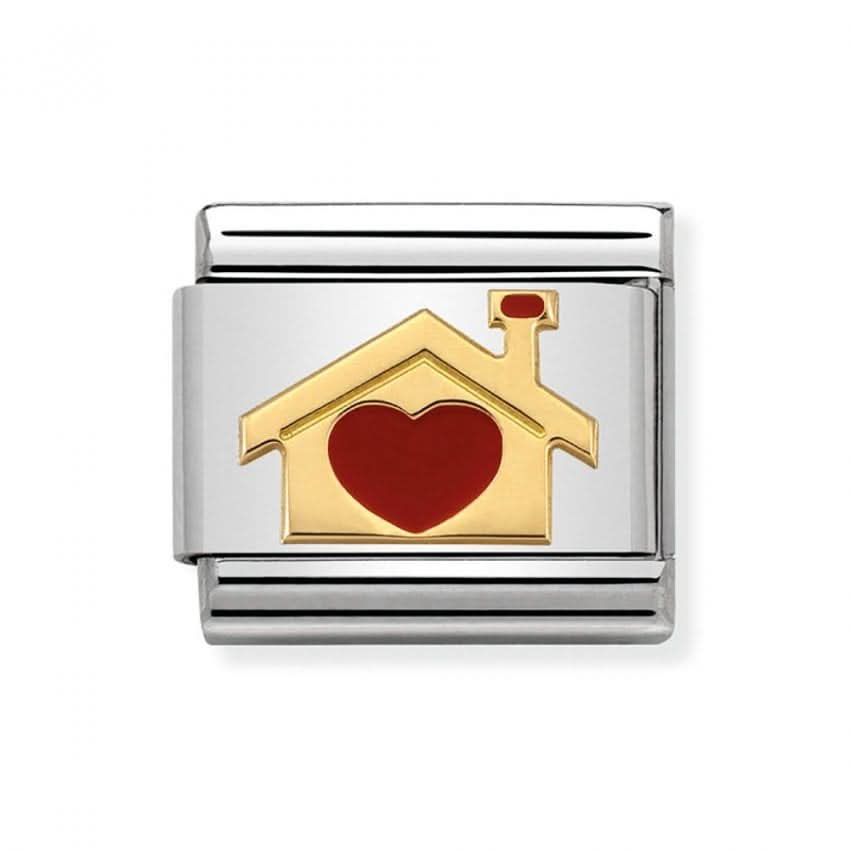 Composable Classic Love Gold Home With Heart Link 030283/07