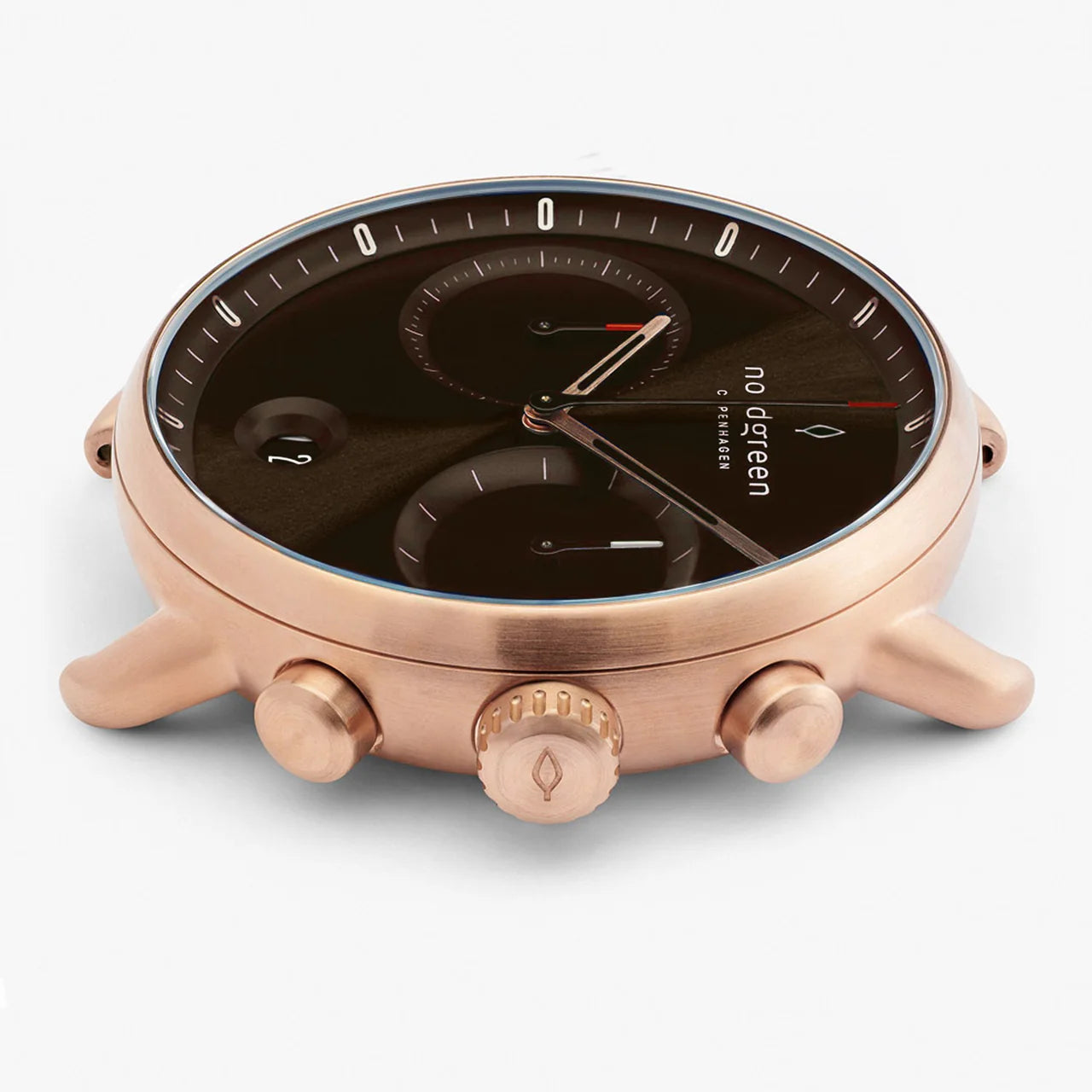 Gents Pioneer Leather Rose Gold 42mm Watch PI42RGLEBRBS