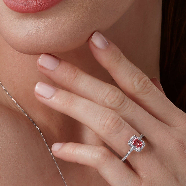 Norma | 18ct White Gold | 1ct (tw) Lab Grown Pink Diamond RingCreated BrillianceBA0073014 - M