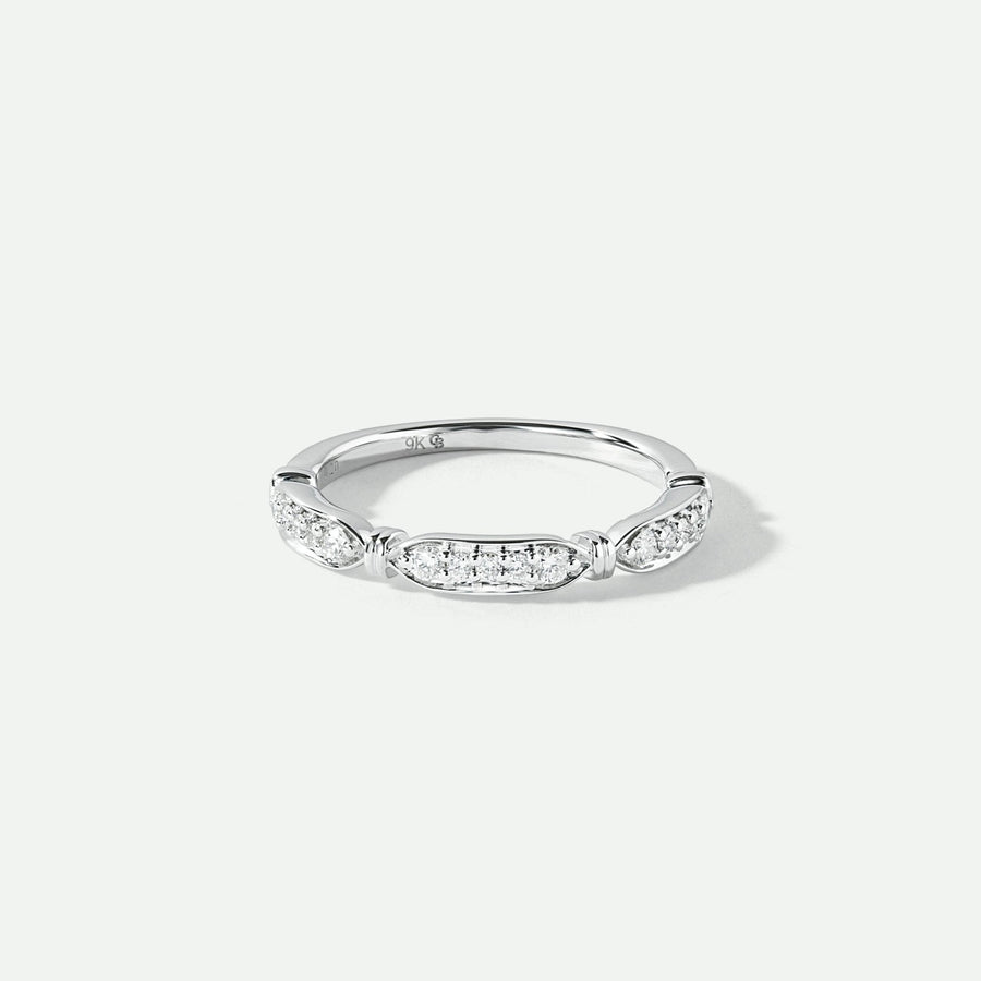 Nova | 9ct White Gold 0.20ct tw Lab Grown Diamond Eternity Band RingCreated BrillianceBA0073987 - M