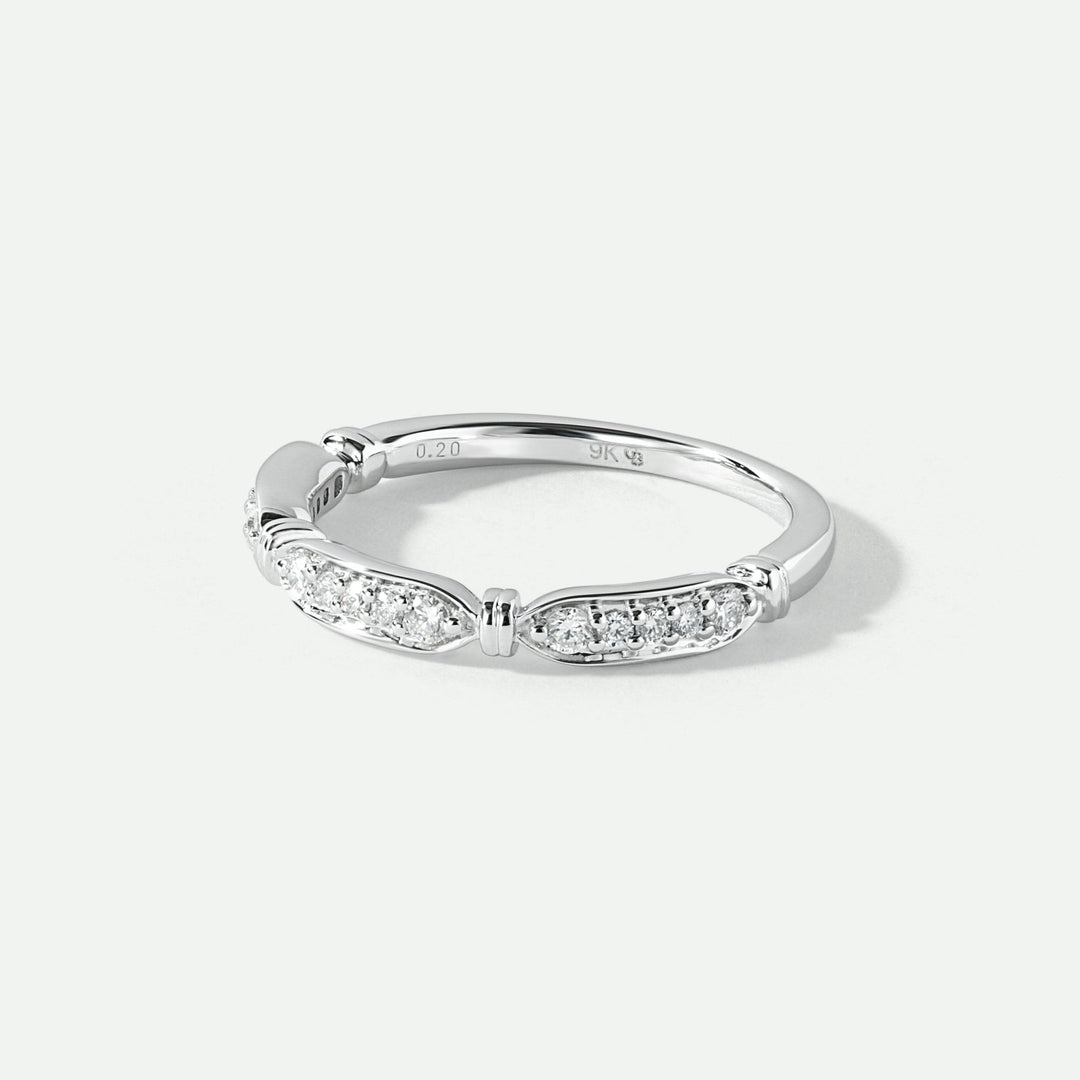 Nova | 9ct White Gold 0.20ct tw Lab Grown Diamond Eternity Band RingCreated BrillianceBA0073987 - M